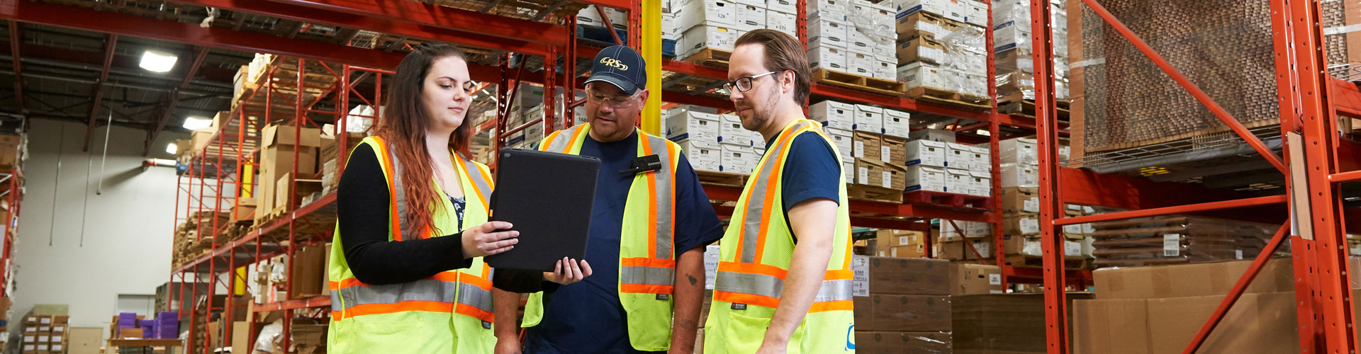 RS Group employees in the Warehouse